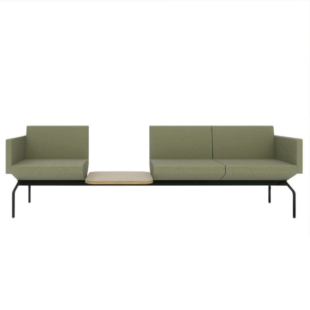 Sofá Space 3 poltronas e mesa central